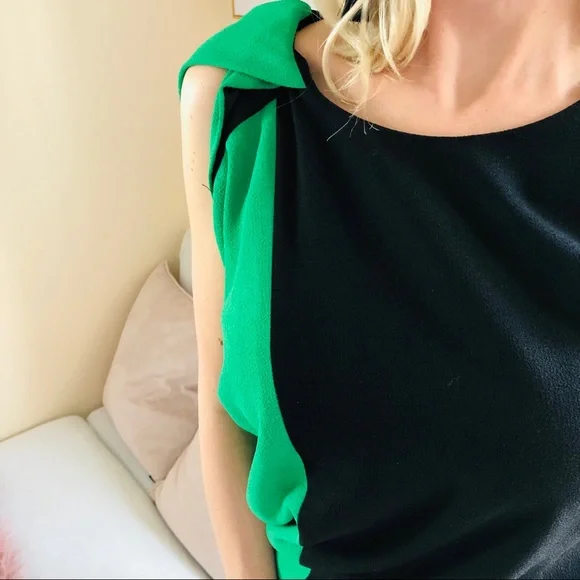 European designer asymmetrical mini dress - Picture 6 of 8